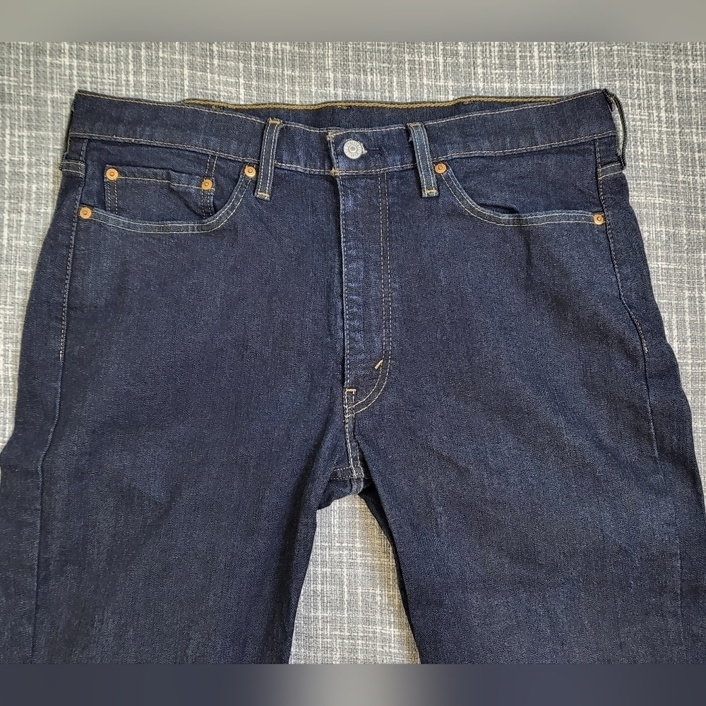 Levi's 514 Flex Straight Fit Jeans Dark Wash Blue Men's 38 (Actual 37x31)